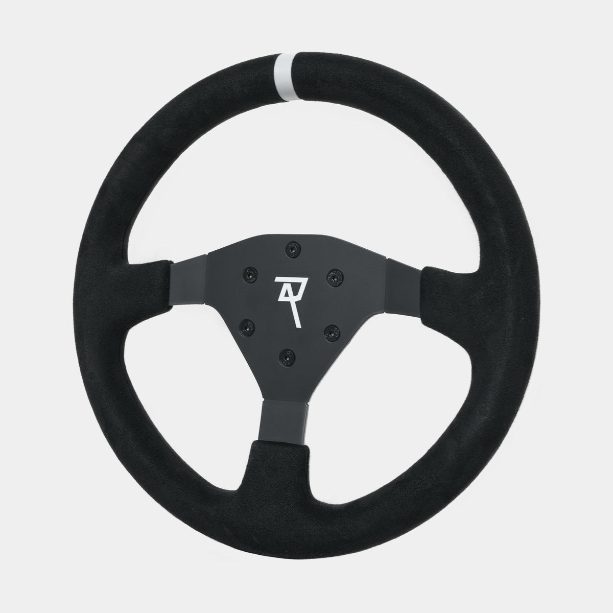 Raceact 320mm suede O-shape rally steering wheel
