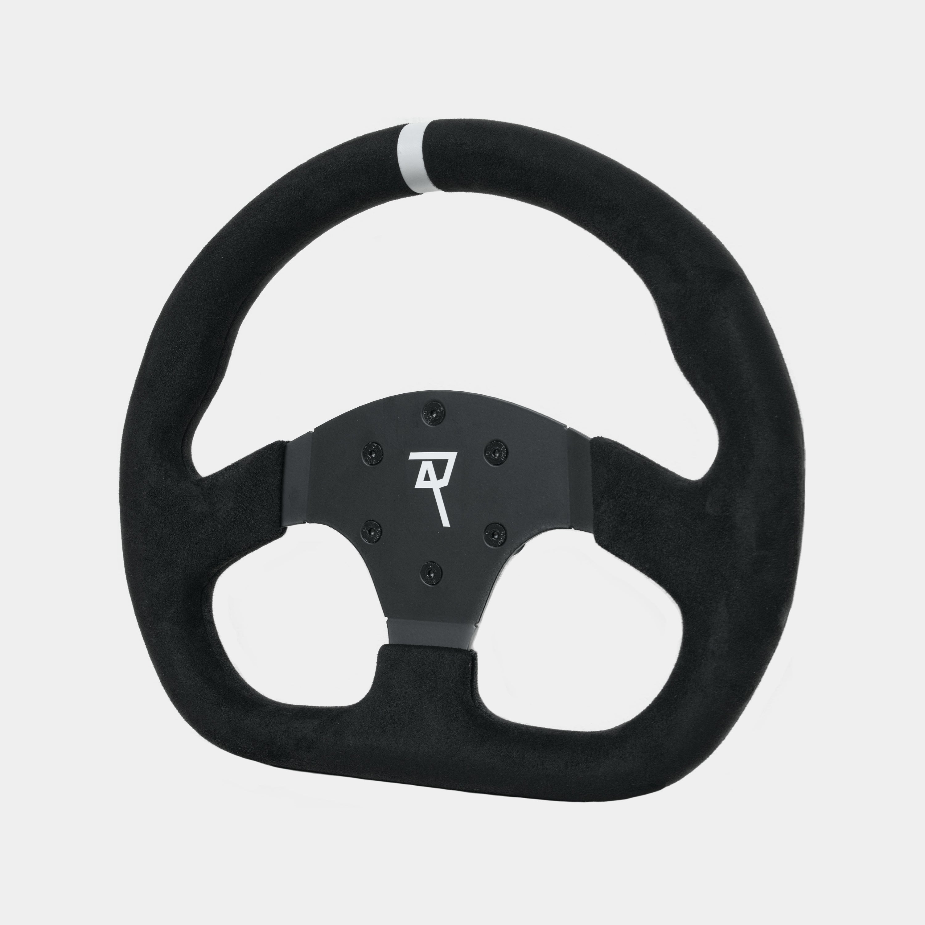 Raceact 320mm Suede D-Shape Steering Wheel