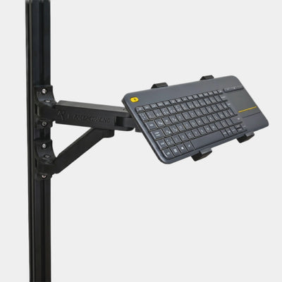 Dual-Arm Swivel Keyboard Tray for Aluminum Sim Rigs