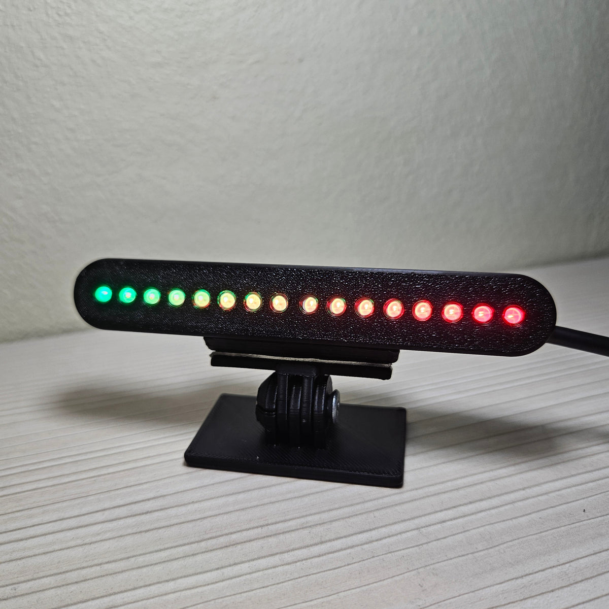 RevLight showing its progressive RPM LED sequence lit up