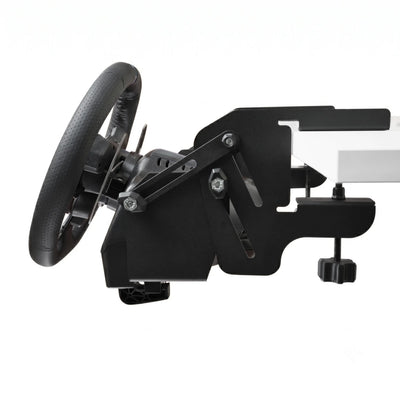Desk clamp mounting option on the truck angle bracket